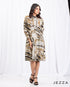 Knee-Length Polyester Casual Dress 65761